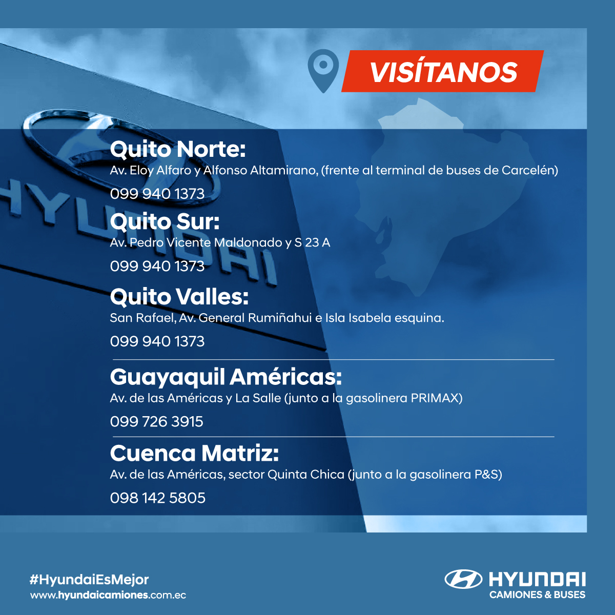 Hyundai Camiones y Buses - Agencias a nivel nacional 2024